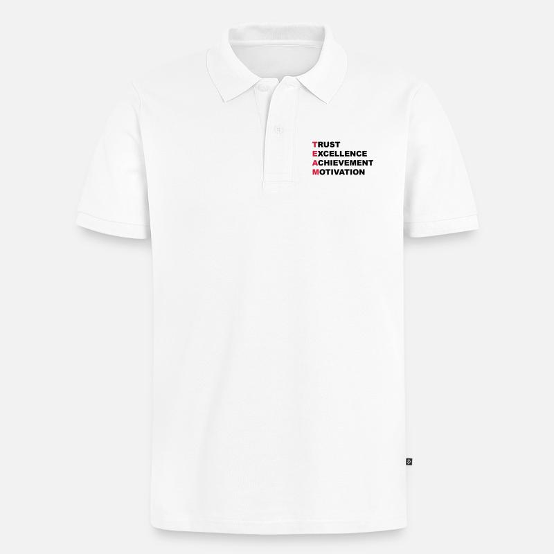 équipe - Polo bio Premium Homme - blanc
