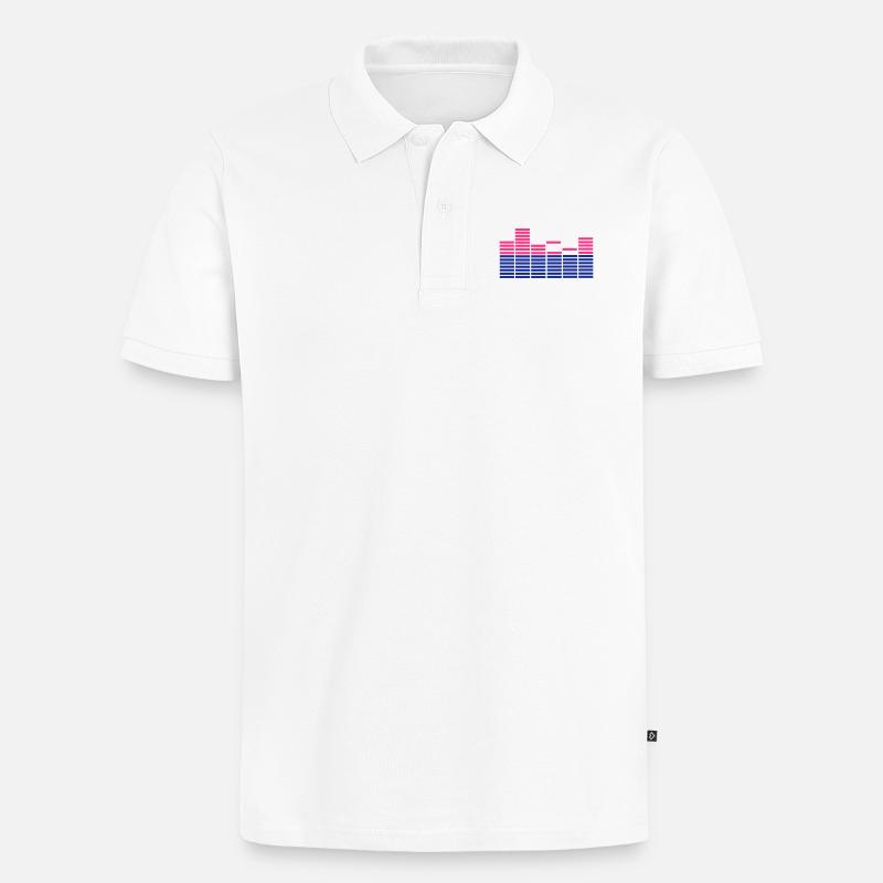 Equalizer - Musique - Polo bio Premium Homme - blanc