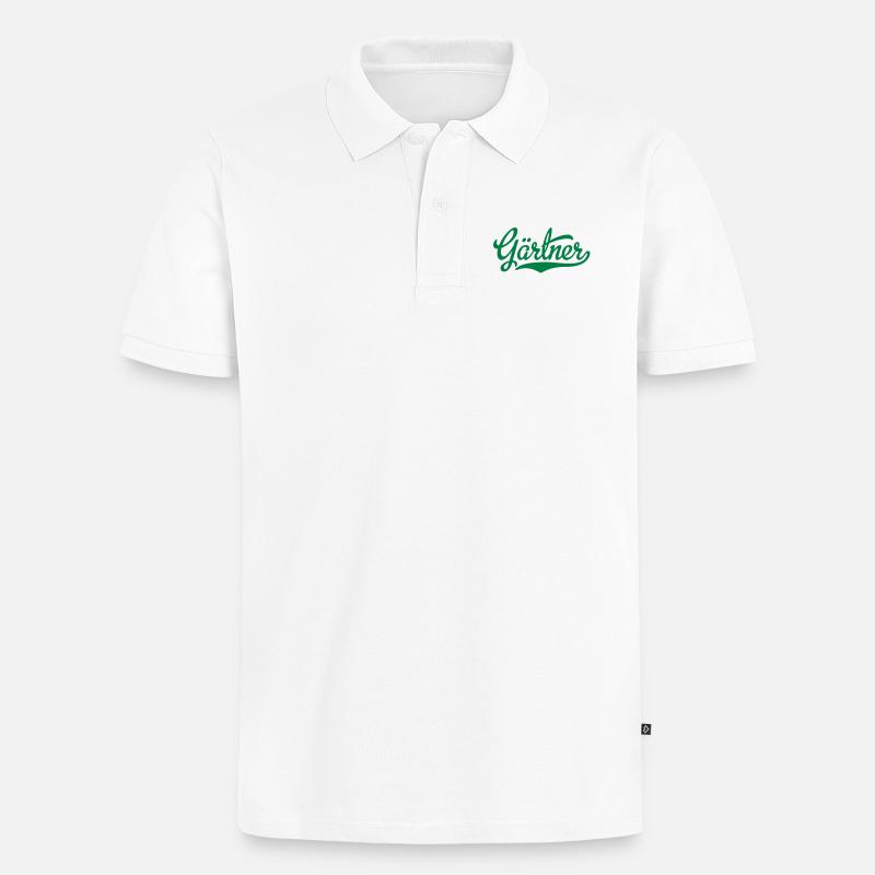 Jardinier - Polo bio Premium Homme - blanc