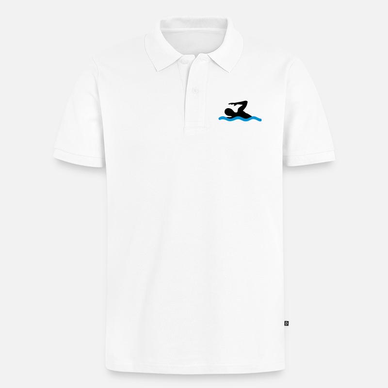 nager - Polo bio Premium Homme - blanc
