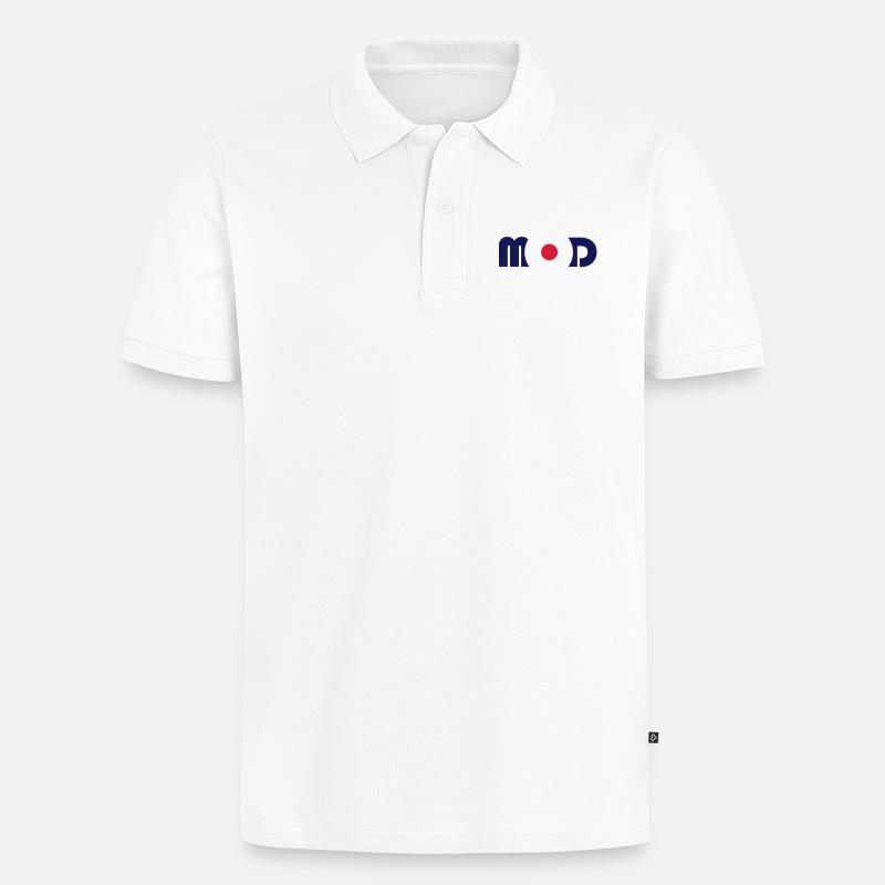 Logo Mod - Polo bio Premium Homme - blanc