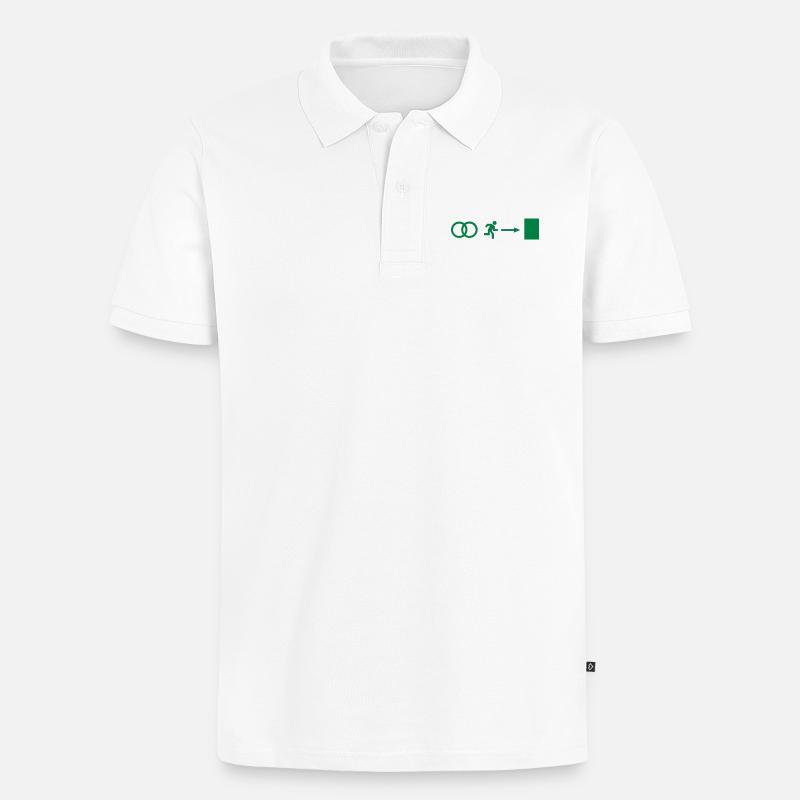 Hochzeit - Junggeselle - Männer Premium Bio Polo Shirt - Weiß