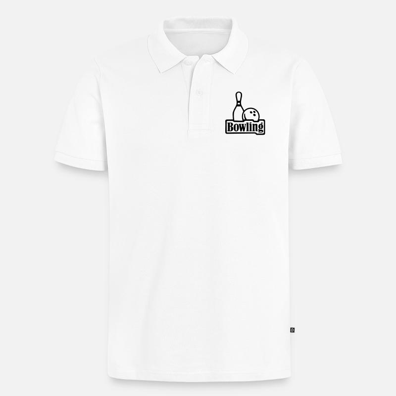 Bowling - Polo bio Premium Homme - blanc
