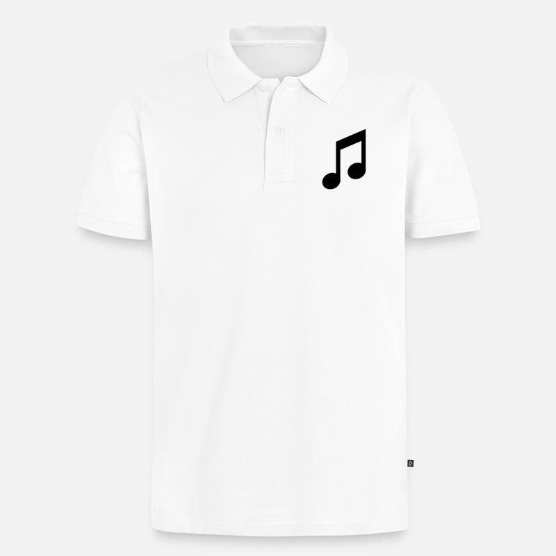 Note - Männer Premium Bio Polo Shirt - Weiß