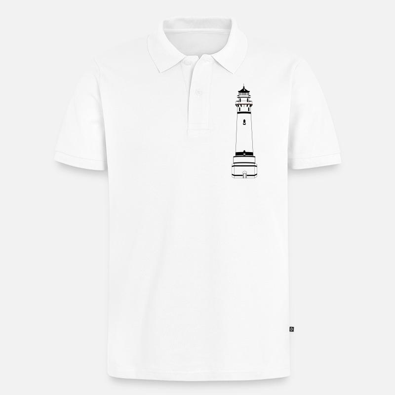 Phare 1 - Polo bio Premium Homme - blanc