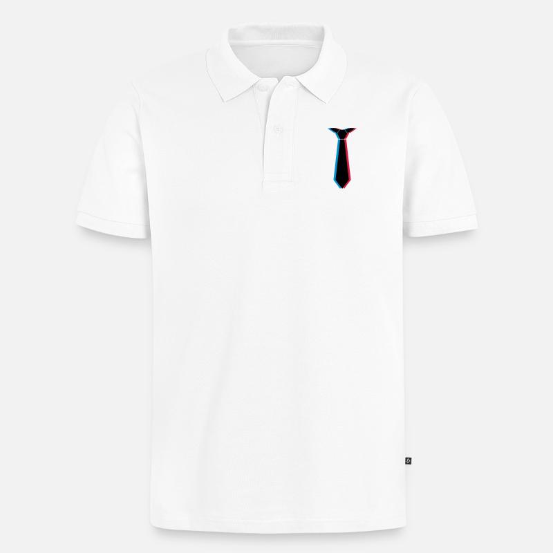3d_krawatte_3c - Polo bio Premium Homme - blanc