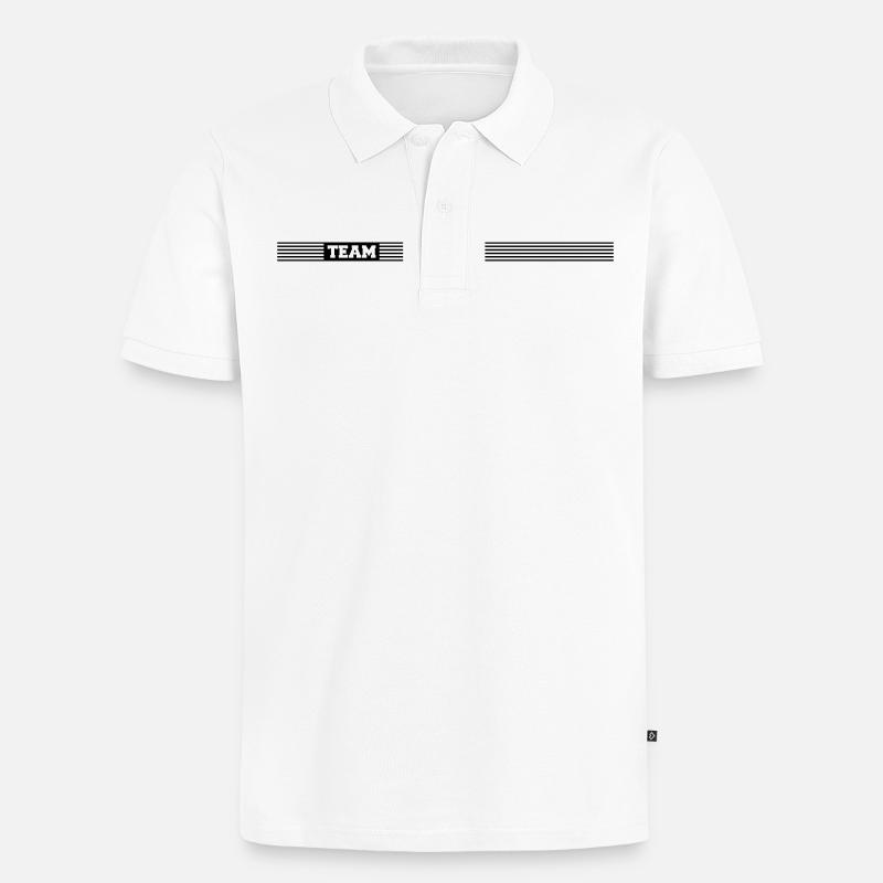 Team - Polo bio Premium Homme - blanc