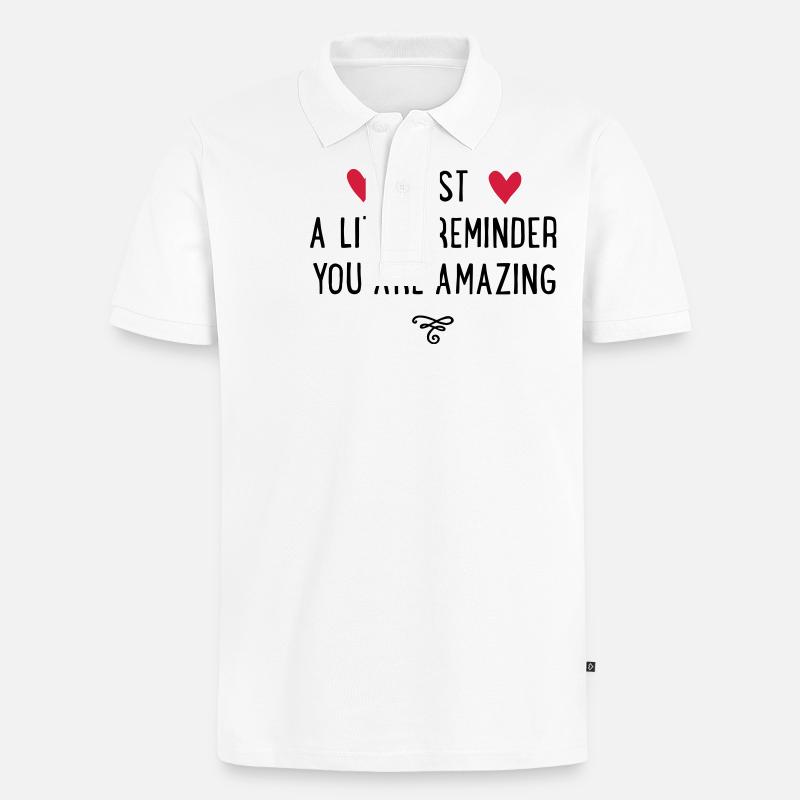 amazing - Männer Premium Bio Polo Shirt - Weiß