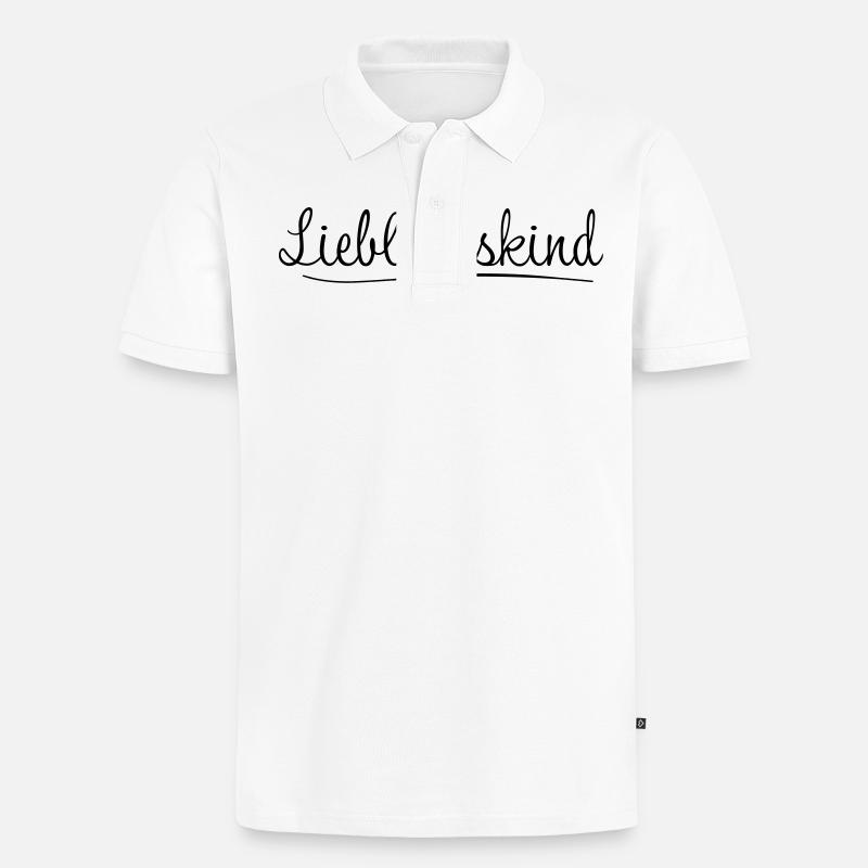 Lieblingskind - Männer Premium Bio Polo Shirt - Weiß