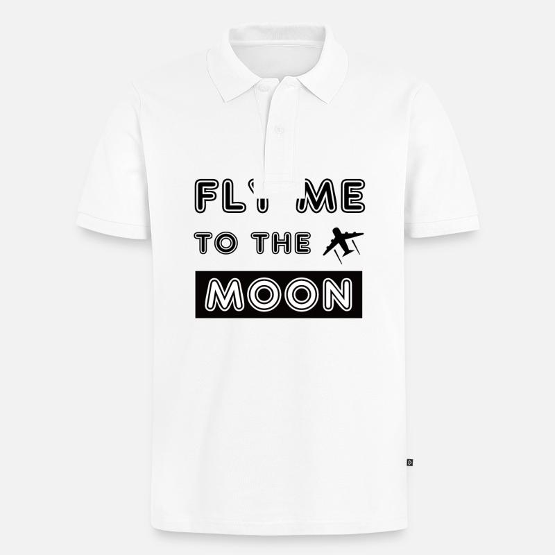 Pilot - Männer Premium Bio Polo Shirt - Weiß