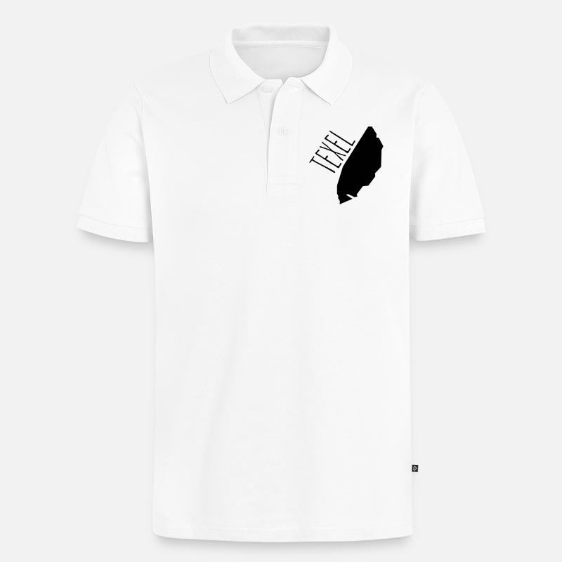 Texel - Männer Premium Bio Polo Shirt - Weiß