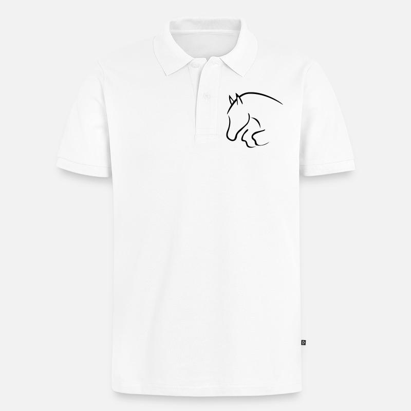 show cavalier - Polo bio Premium Homme - blanc
