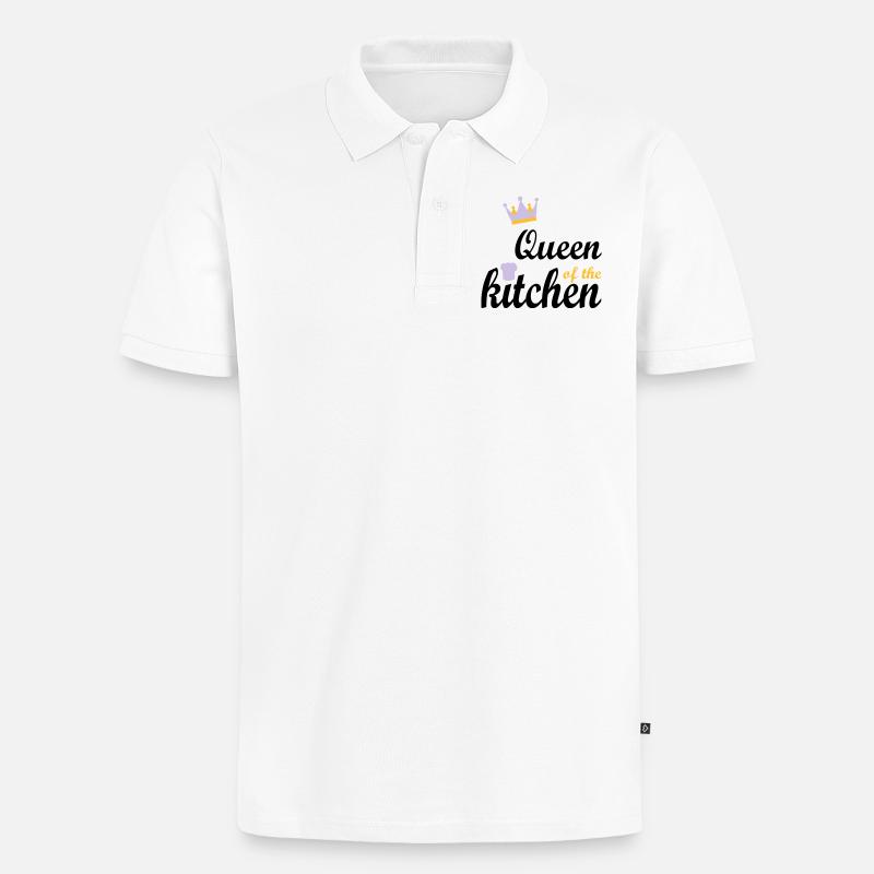 Kochen - Männer Premium Bio Polo Shirt - Weiß