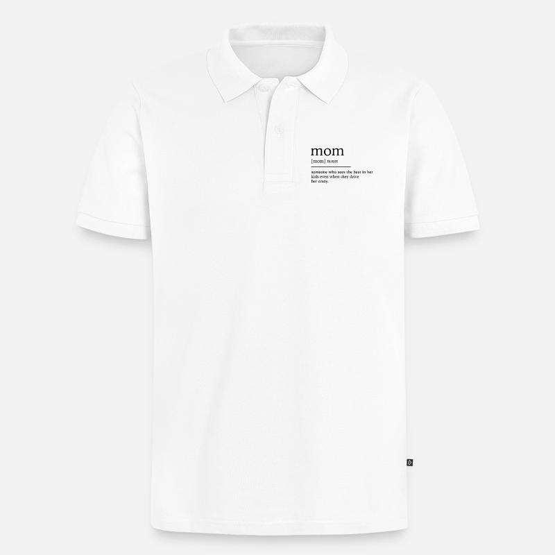 Mutter - Männer Premium Bio Polo Shirt - Weiß