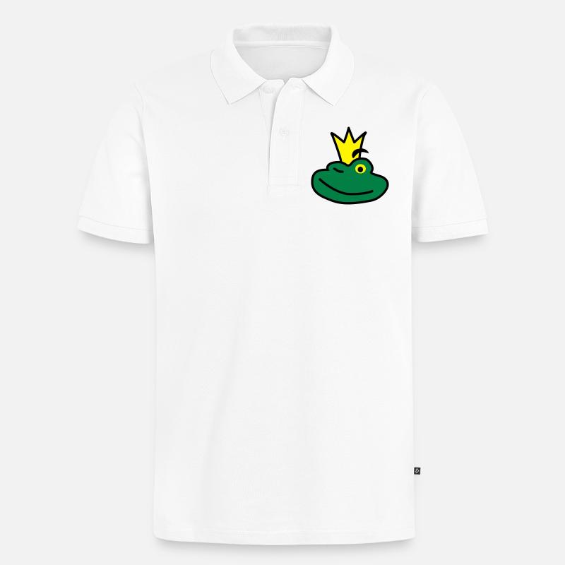 Der Prinz - Männer Premium Bio Polo Shirt - Weiß
