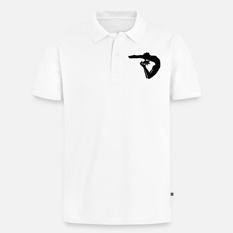 Gymnastics - Männer Premium Bio Polo Shirt - Weiß