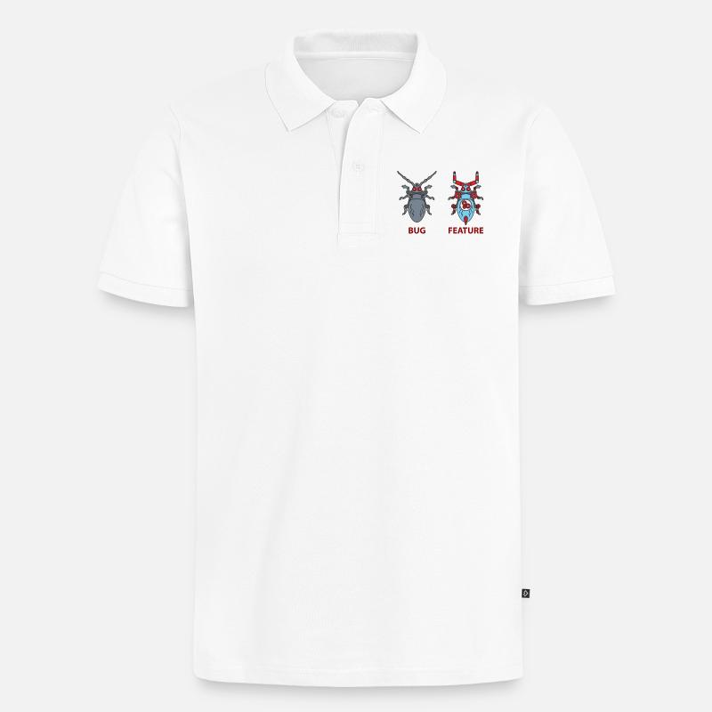 Programmierer Witz - Männer Premium Bio Polo Shirt - Weiß