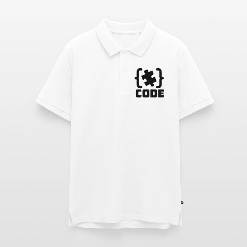 programmeur Code résolution de pièces de puzzle Polo bio Premium Homme