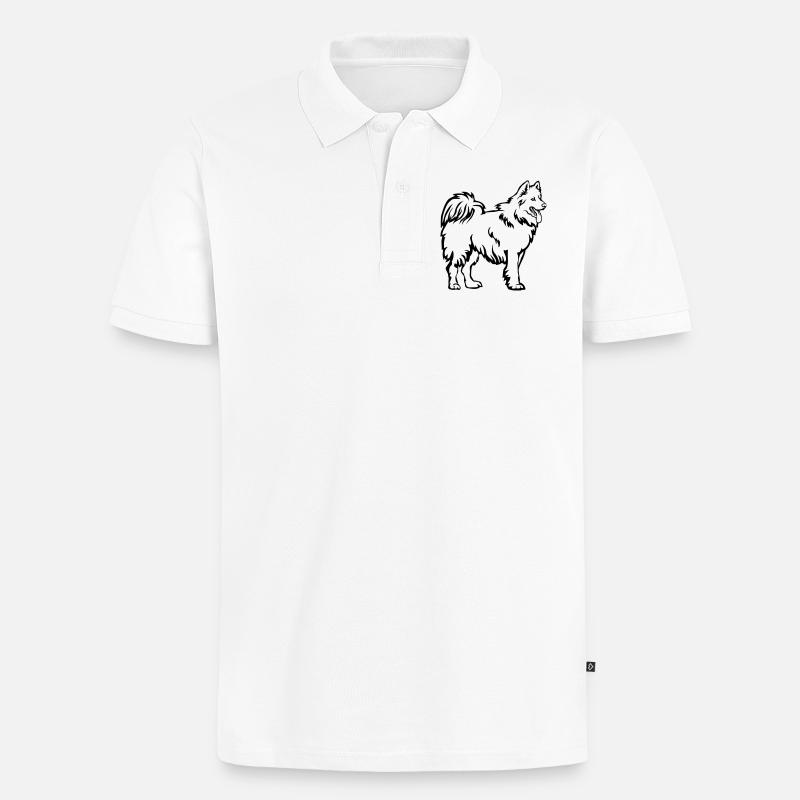 Samojede - Männer Premium Bio Polo Shirt - Weiß