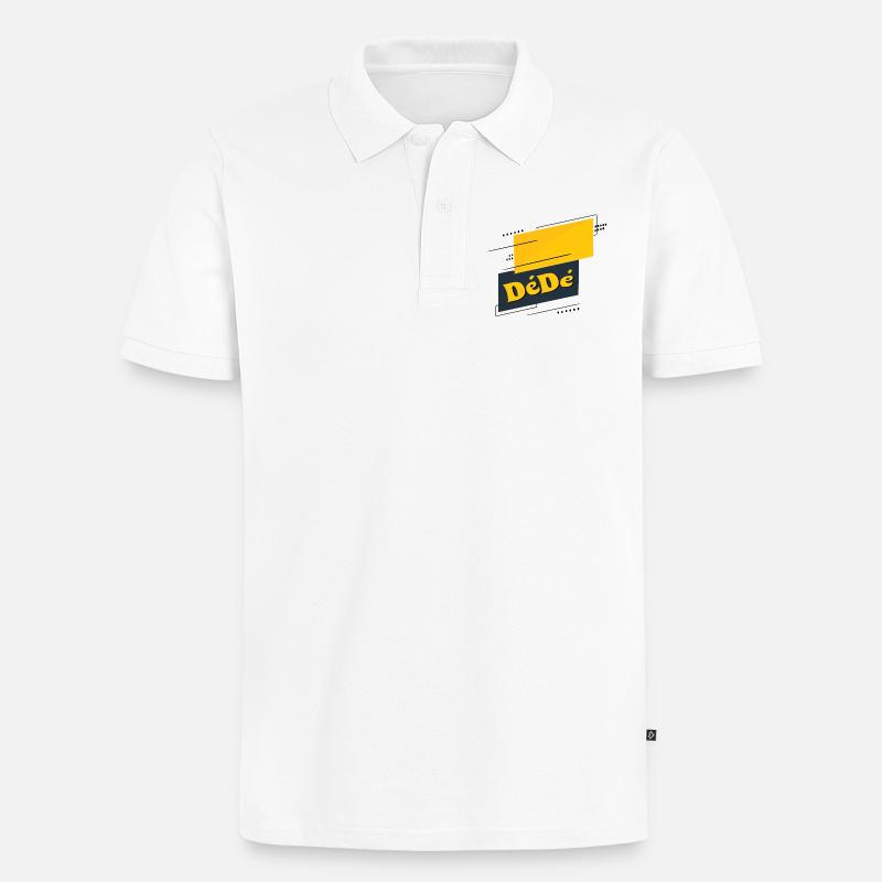 Dédé - Männer Premium Bio Polo Shirt - Weiß