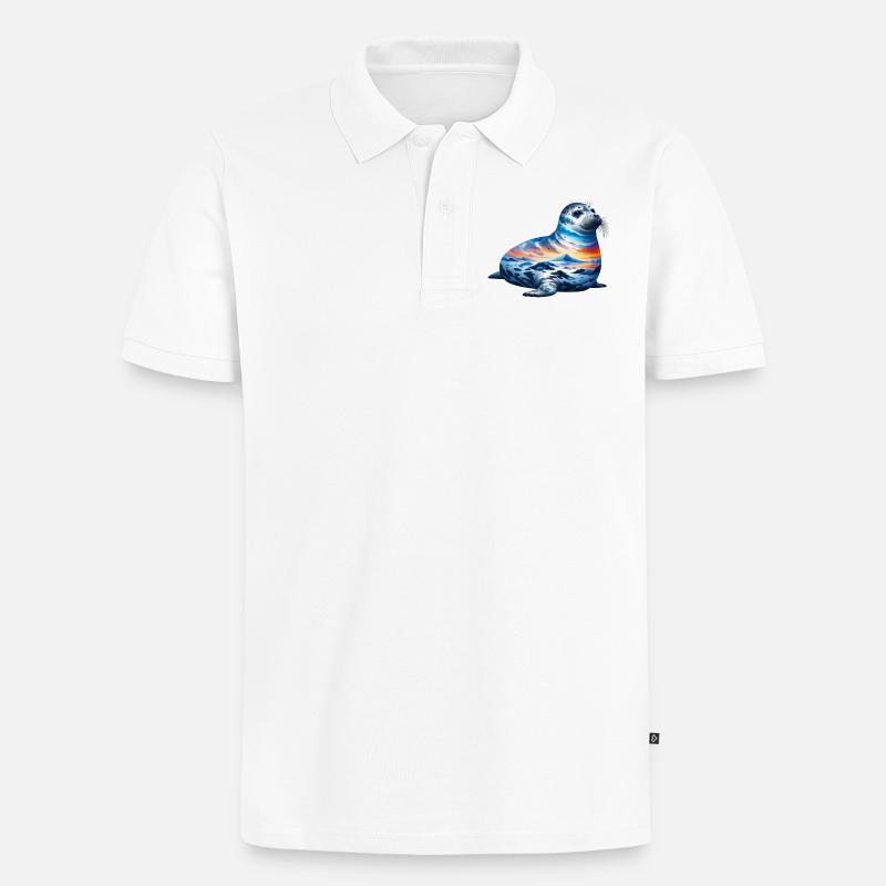 Phoque - Polo bio Premium Homme - blanc