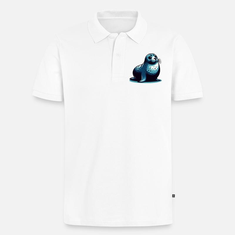 Phoque - Polo bio Premium Homme - blanc