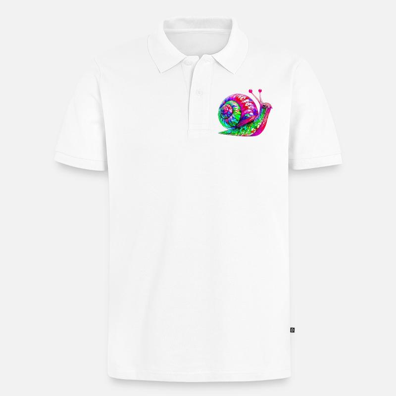 Escargot - Polo bio Premium Homme - blanc
