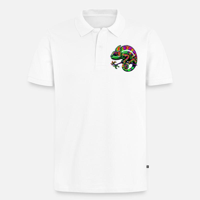 Caméléon - Polo bio Premium Homme - blanc