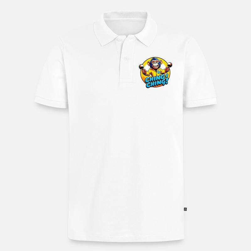 Ching Ching - Polo bio Premium Homme - blanc