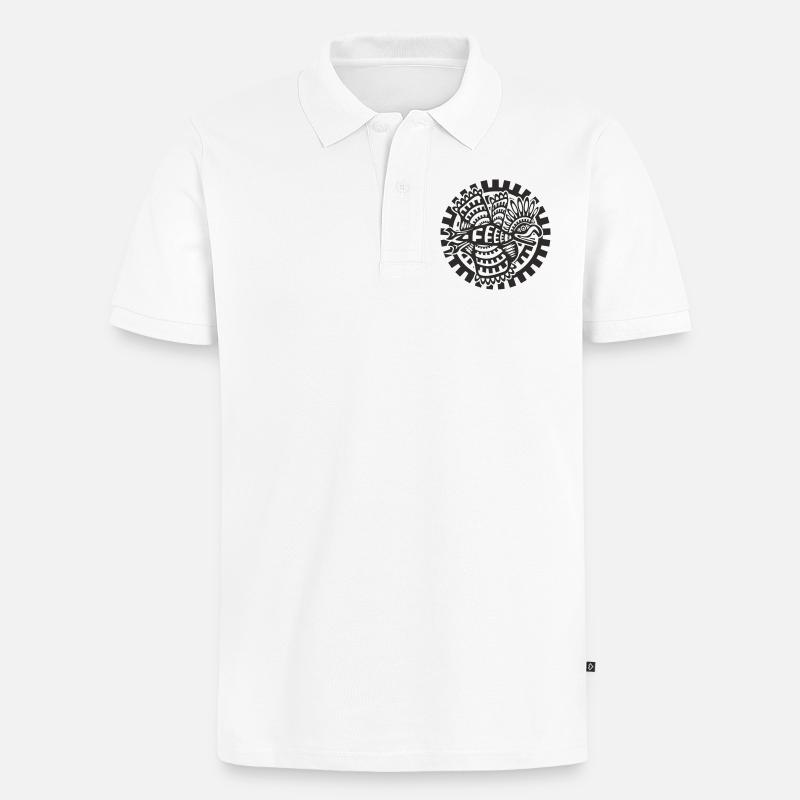 aigle aztèque - Polo bio Premium Homme - blanc