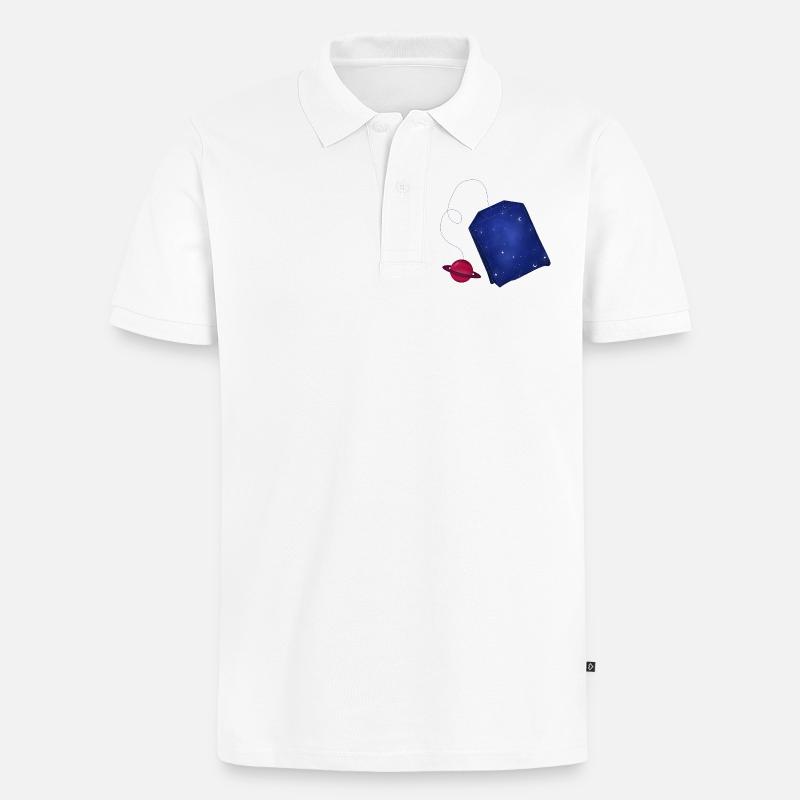 Thé de l’espace - Polo bio Premium Homme - blanc