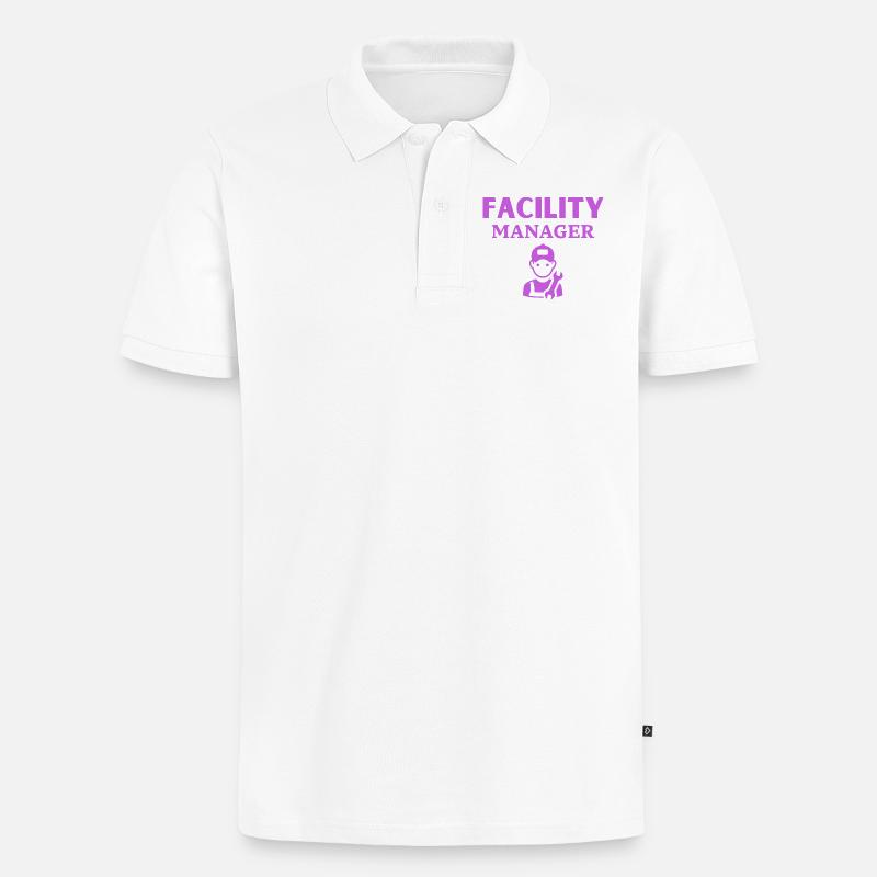 Gestionnaire d’installations - Polo bio Premium Homme - blanc