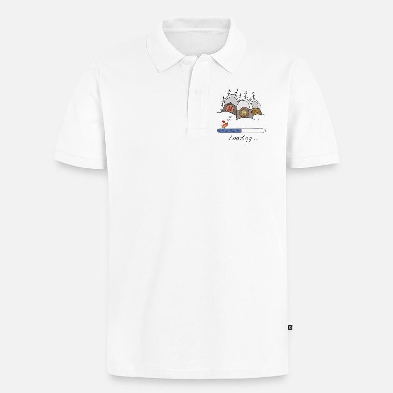 Weihnachtszeit Loading - Männer Premium Bio Polo Shirt - Weiß