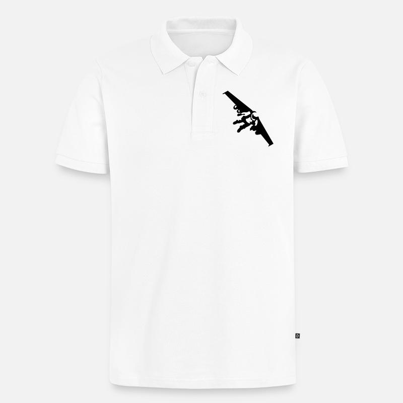 Jetman - Männer Premium Bio Polo Shirt - Weiß
