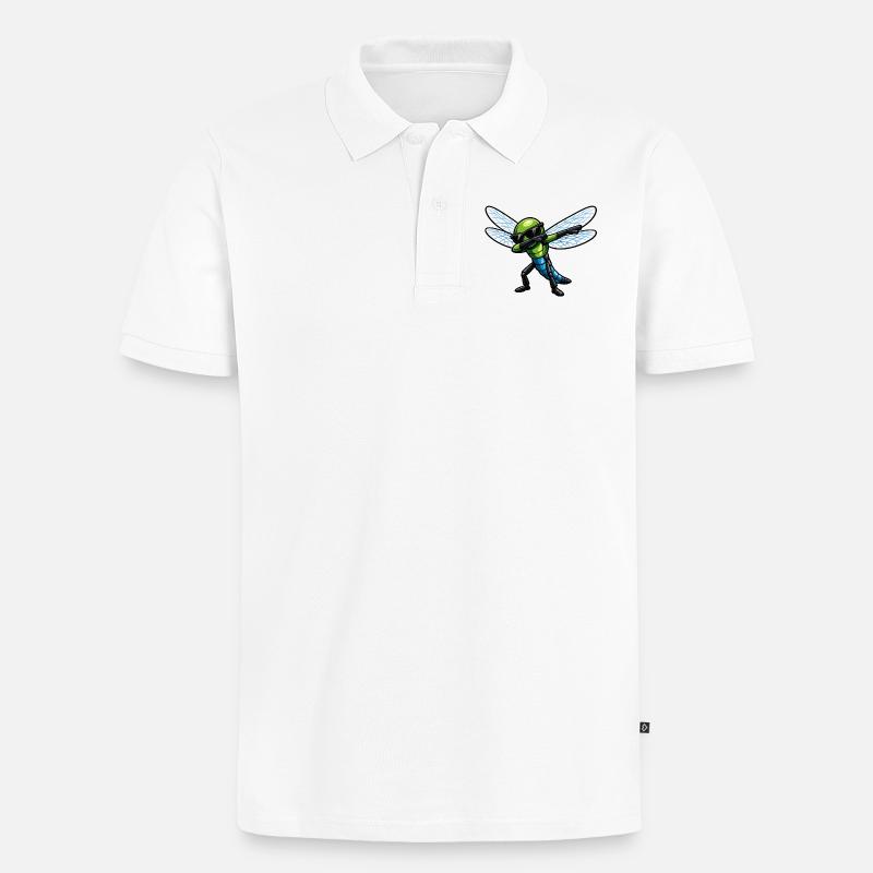 Dab de la Libellule - Polo bio Premium Homme - blanc