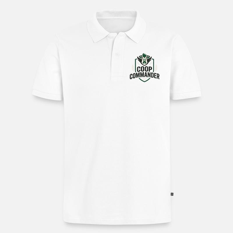 Huehnerhalter Experte - Männer Premium Bio Polo Shirt - Weiß