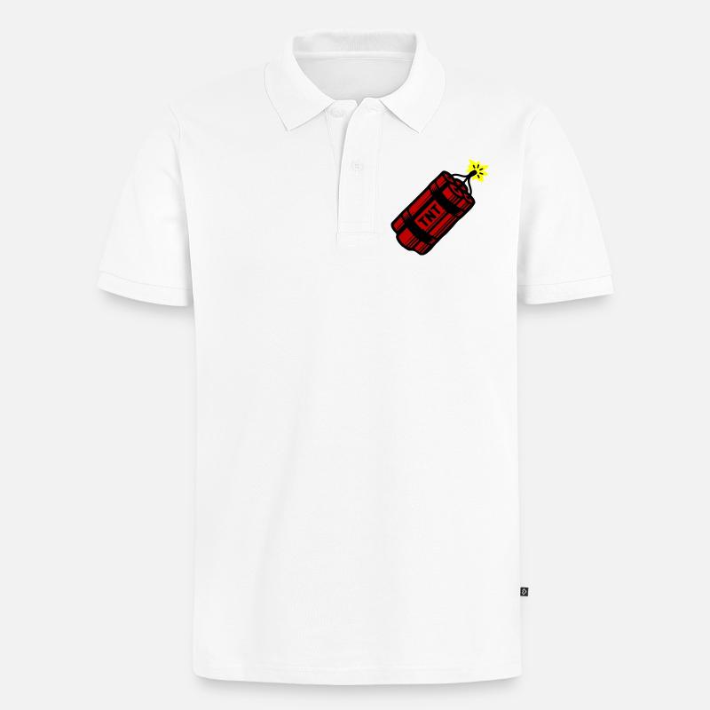 Dynamite Tnt - Polo bio Premium Homme - blanc