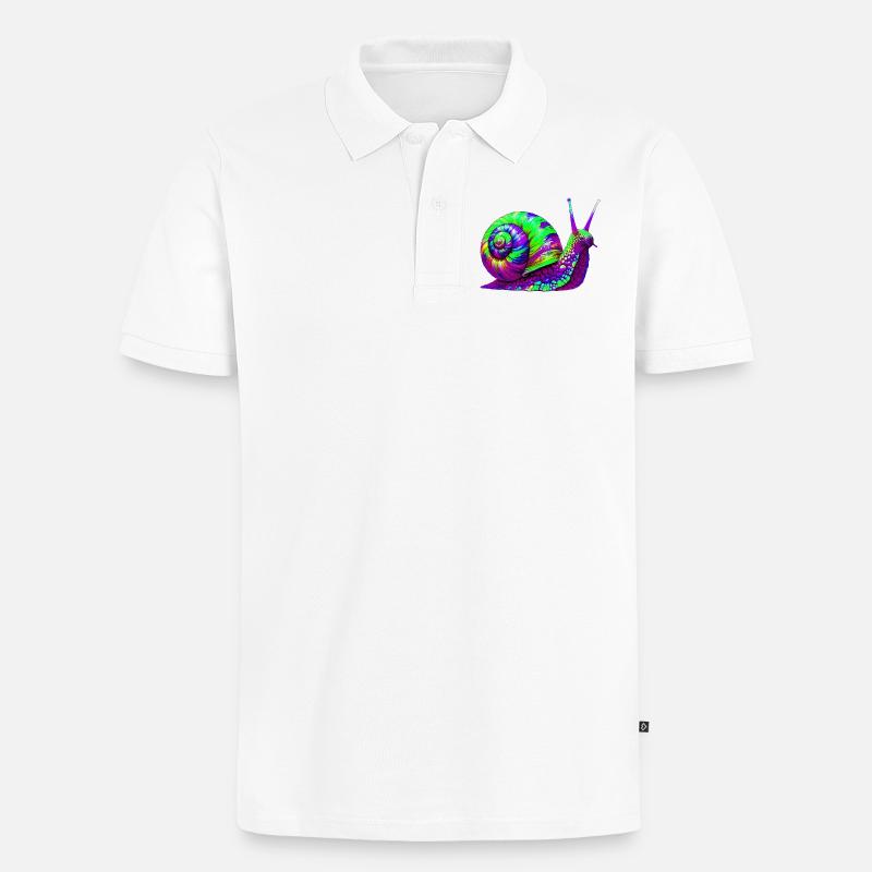 Escargot - Polo bio Premium Homme - blanc