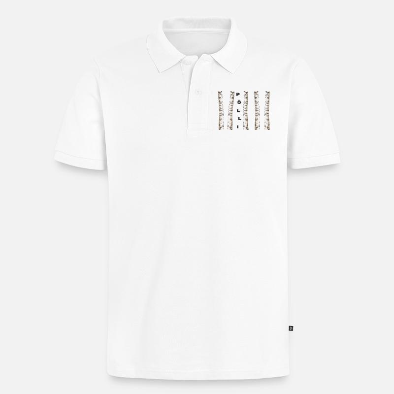 EULE - Männer Premium Bio Polo Shirt - Weiß
