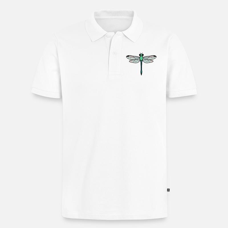 Libellule - Polo bio Premium Homme - blanc