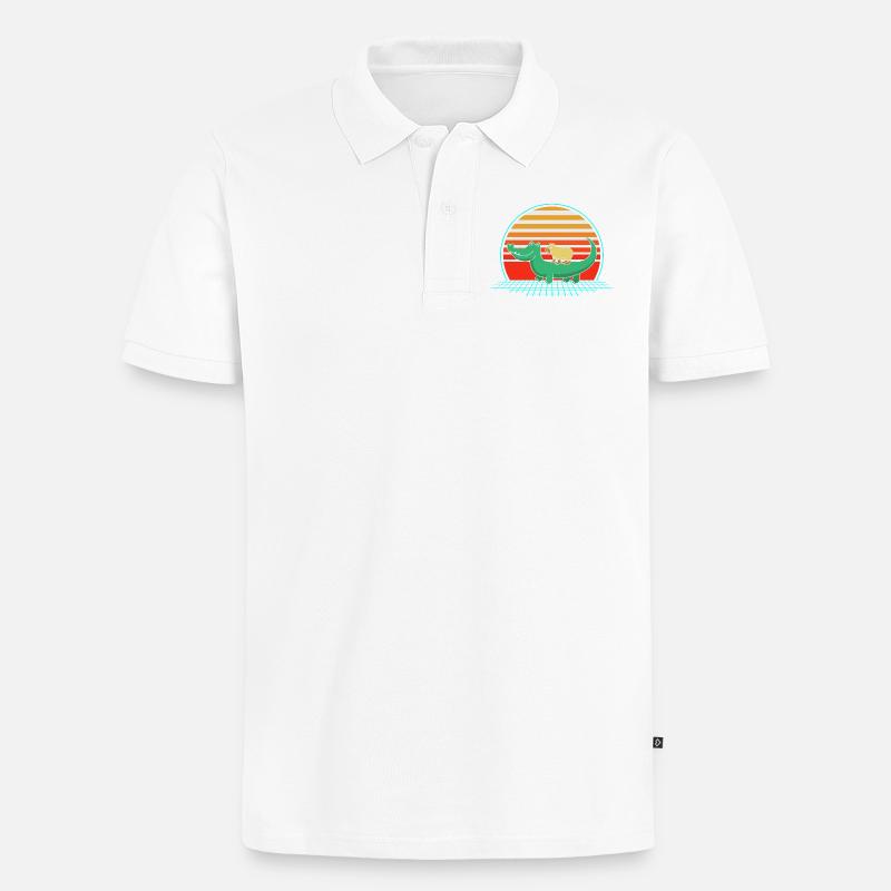 Capybara Capibara - Männer Premium Bio Polo Shirt - Weiß