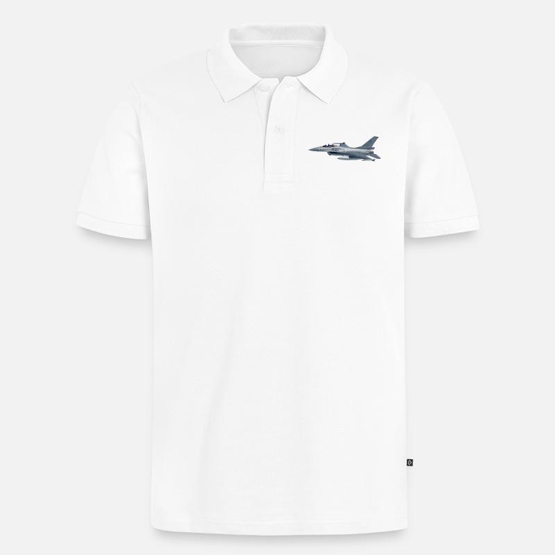 F-16 - Polo bio Premium Homme - blanc