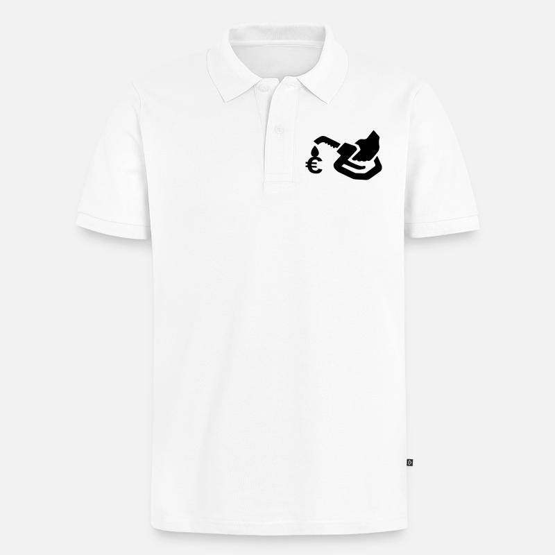 Zapfsäule - Männer Premium Bio Polo Shirt - Weiß