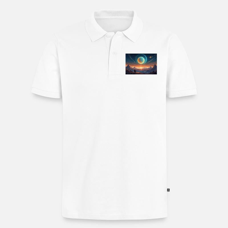 Helldivers Planet X - Männer Premium Bio Polo Shirt - Weiß