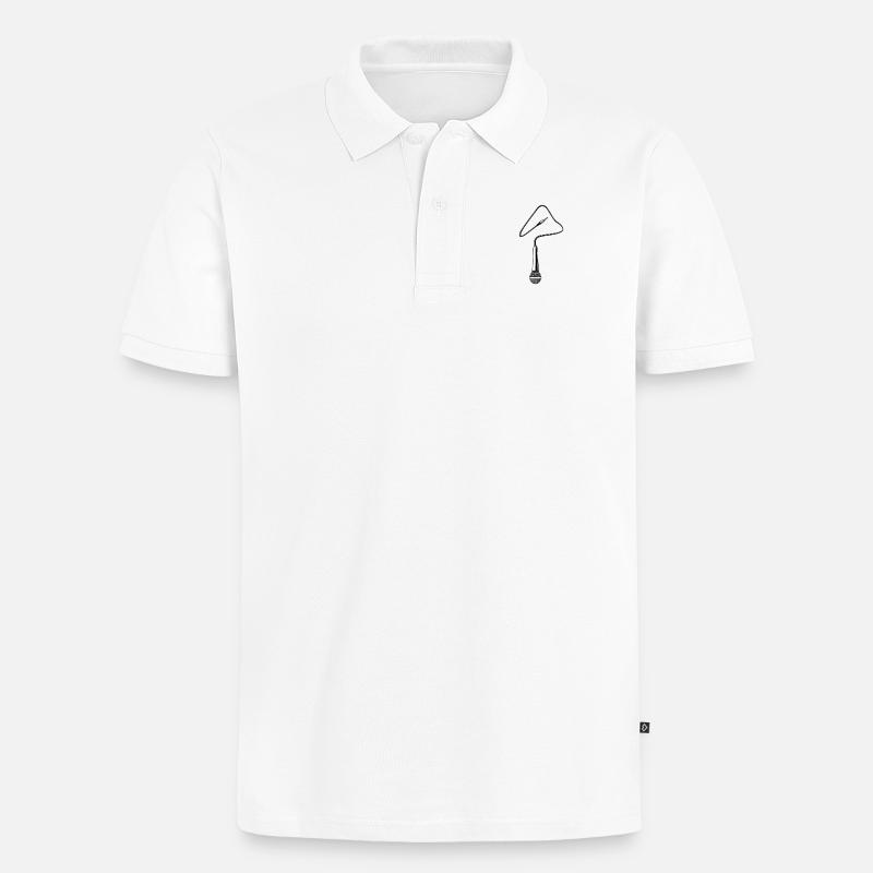 micro - Polo bio Premium Homme - blanc