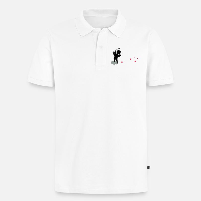 Amor - Polo bio Premium Homme - blanc