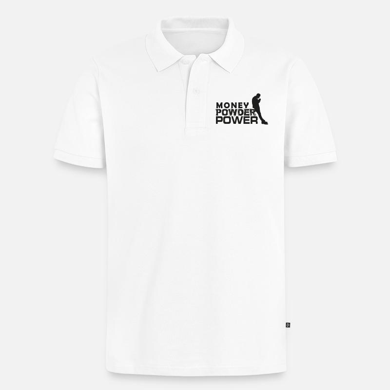 MPP schwarz - Männer Premium Bio Polo Shirt - Weiß