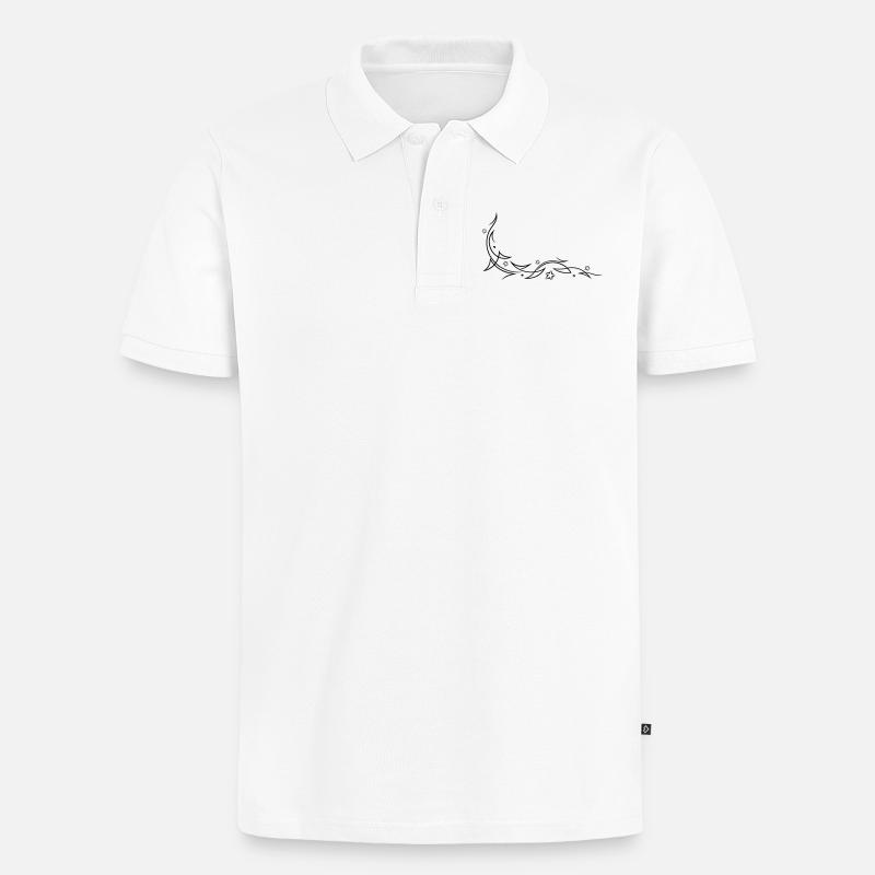 Tribal avec des étoiles - Polo bio Premium Homme - blanc