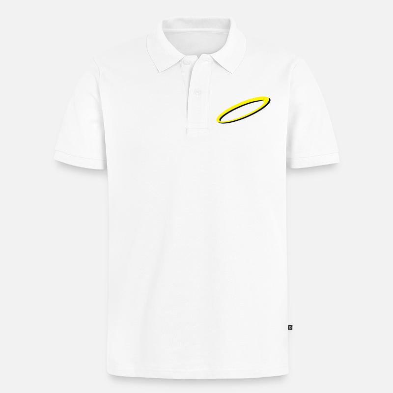 Strahlenkranz - Männer Premium Bio Polo Shirt - Weiß