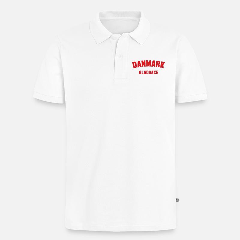 GLADSAXE Danmark Danemark - Polo bio Premium Homme - blanc